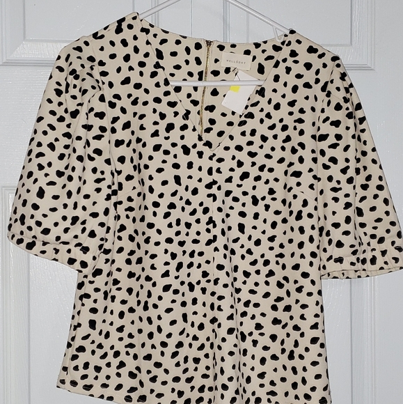 Melloday with Sleeve Animal print Blouse - Picture 5 of 8